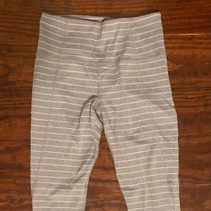 ATHLETA Gray & White Tight Leggings Sz S